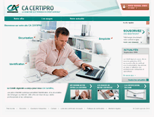 Tablet Screenshot of ca-certipro-prod.fullsix.com
